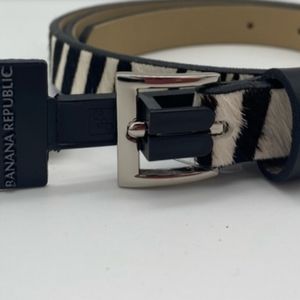 Banana Republic zebra belt